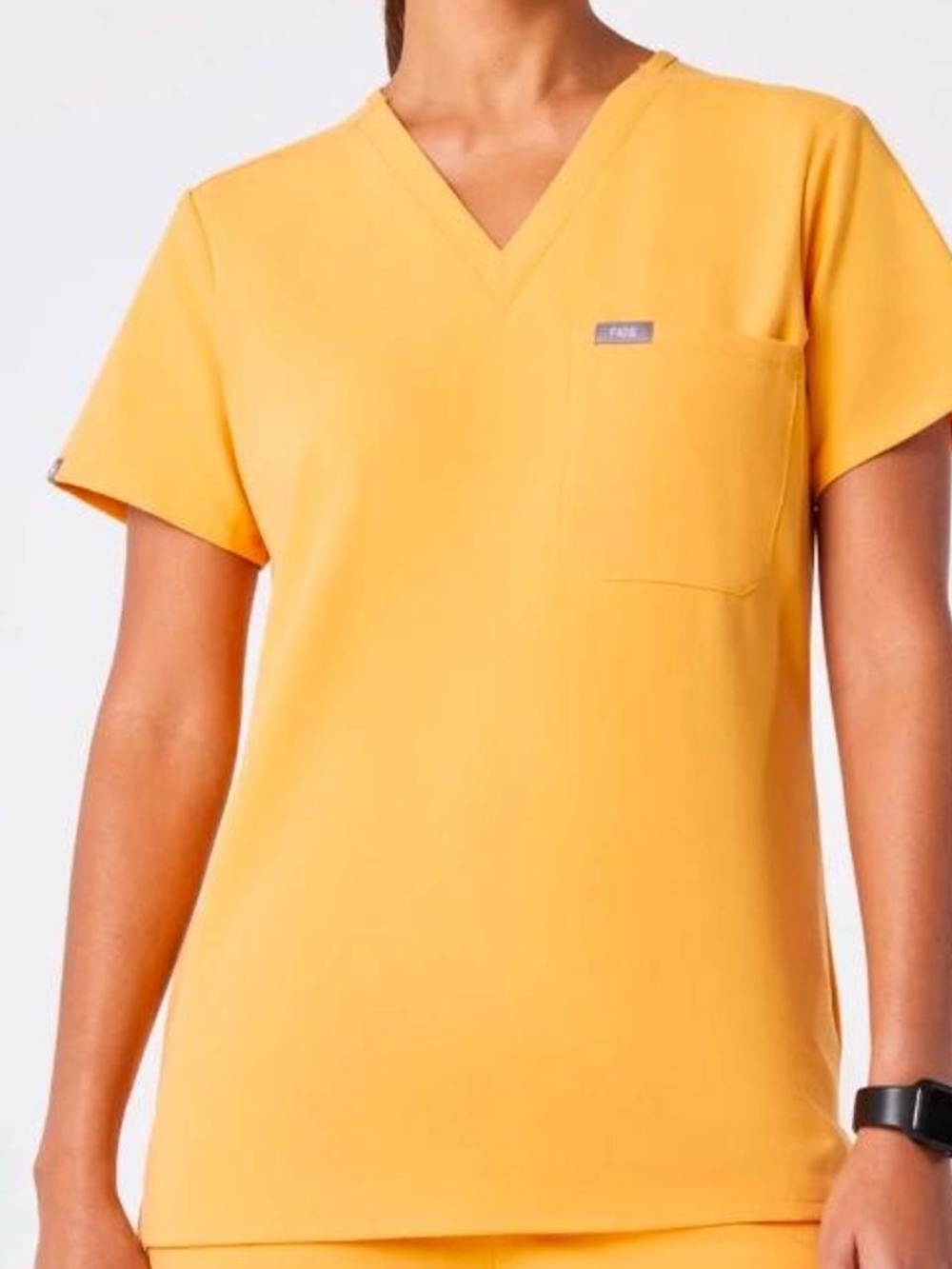Figs Catarina Scrub Top Dandelion Yellow S